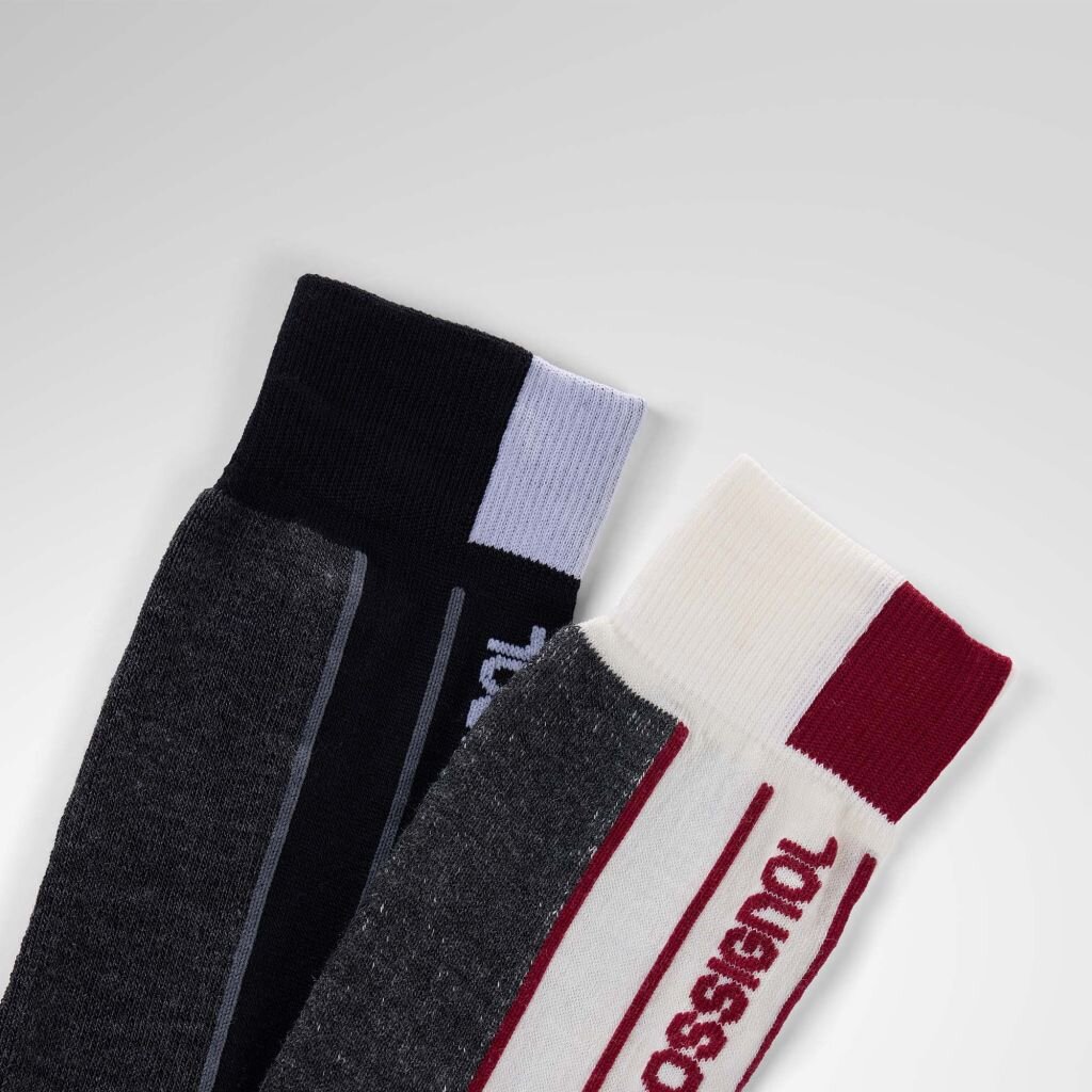 Rossignol ESSENTIAL 2er-Pack Skisocken – Weiß